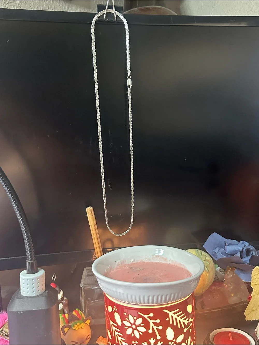 Sterling Silver Rope Chain Necklace - 20 grams  24 inch long